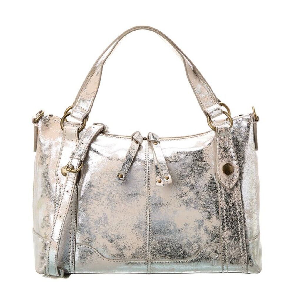 Frye Silver Satchel Bag.  New with tags